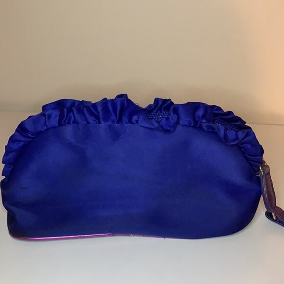 Victoria’s Secret Wristlet Blue Small Pouch with Sparkle - Picture 4 of 11